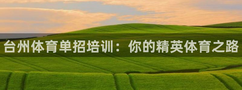 富联平台辉 411o31 富联：台州体育单招培训：你