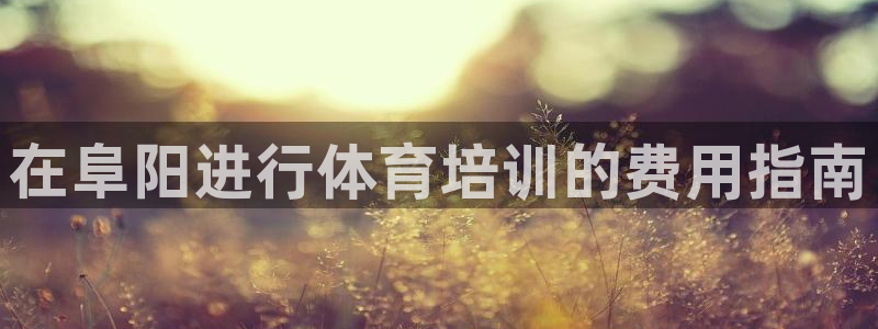富联官网登陆：在阜阳进行体育培训的费用指南