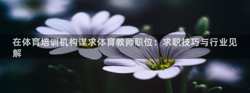 富联娱乐平台开户条件要求：在体育培训机构谋求体育教师