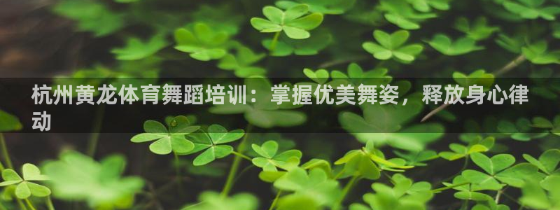 富联集团最新消息今天：杭州黄龙体育舞蹈培训：掌握优美