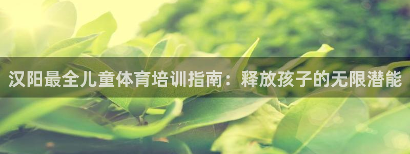 富联娱乐老板是谁：汉阳最全儿童体育培训指南：释放孩子的无限潜
